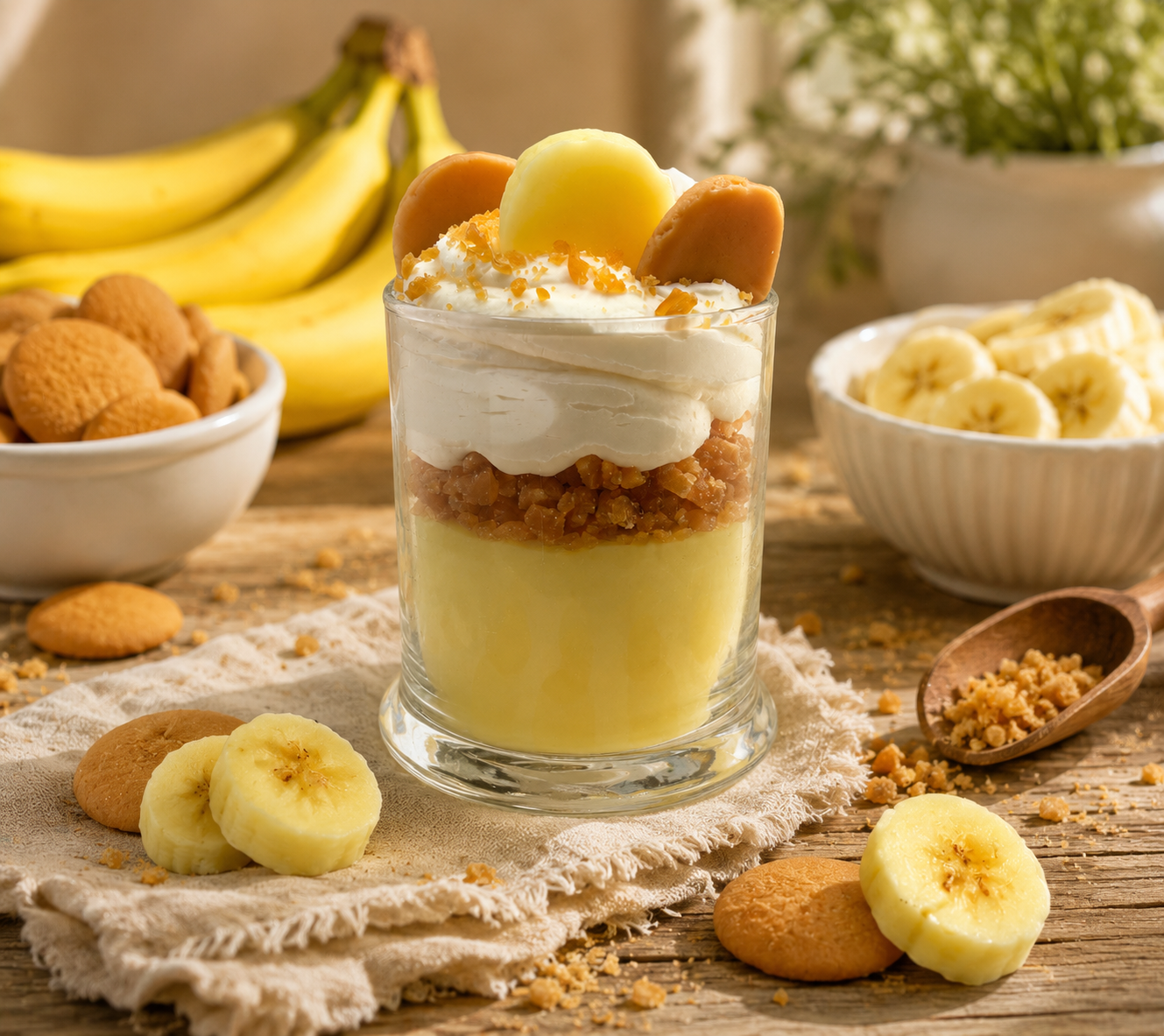 Banana Pudding Candle. 13 oz. Large Soy Dessert Candle