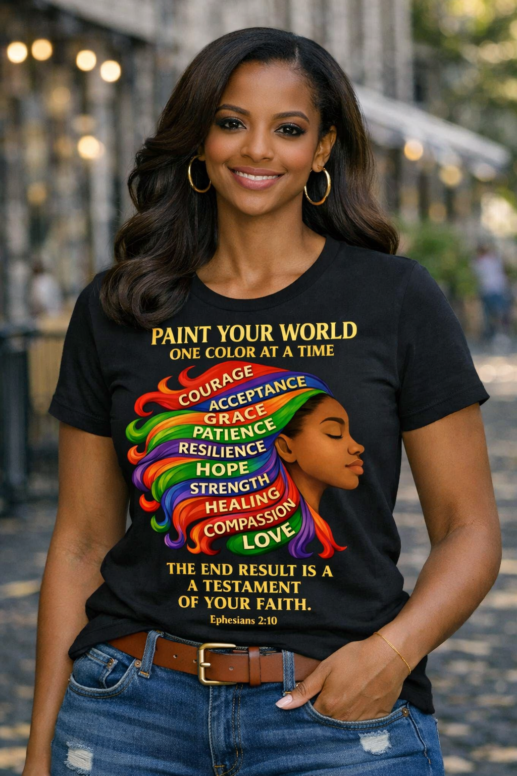 Paint Your World T‑Shirt — A Testament of Faith and Color