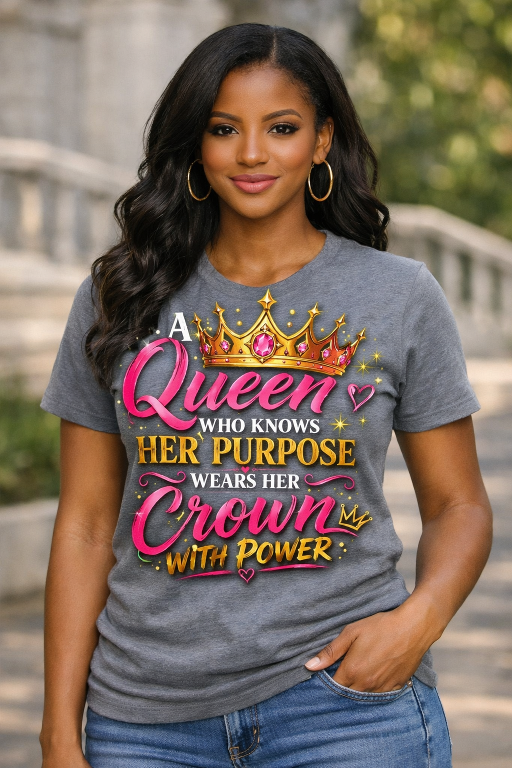 A Queen Who Knows Her Purpose™ Tee