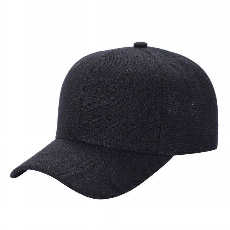 Unbranded Structured Baseball Cap, Blank 6 Panel Hat